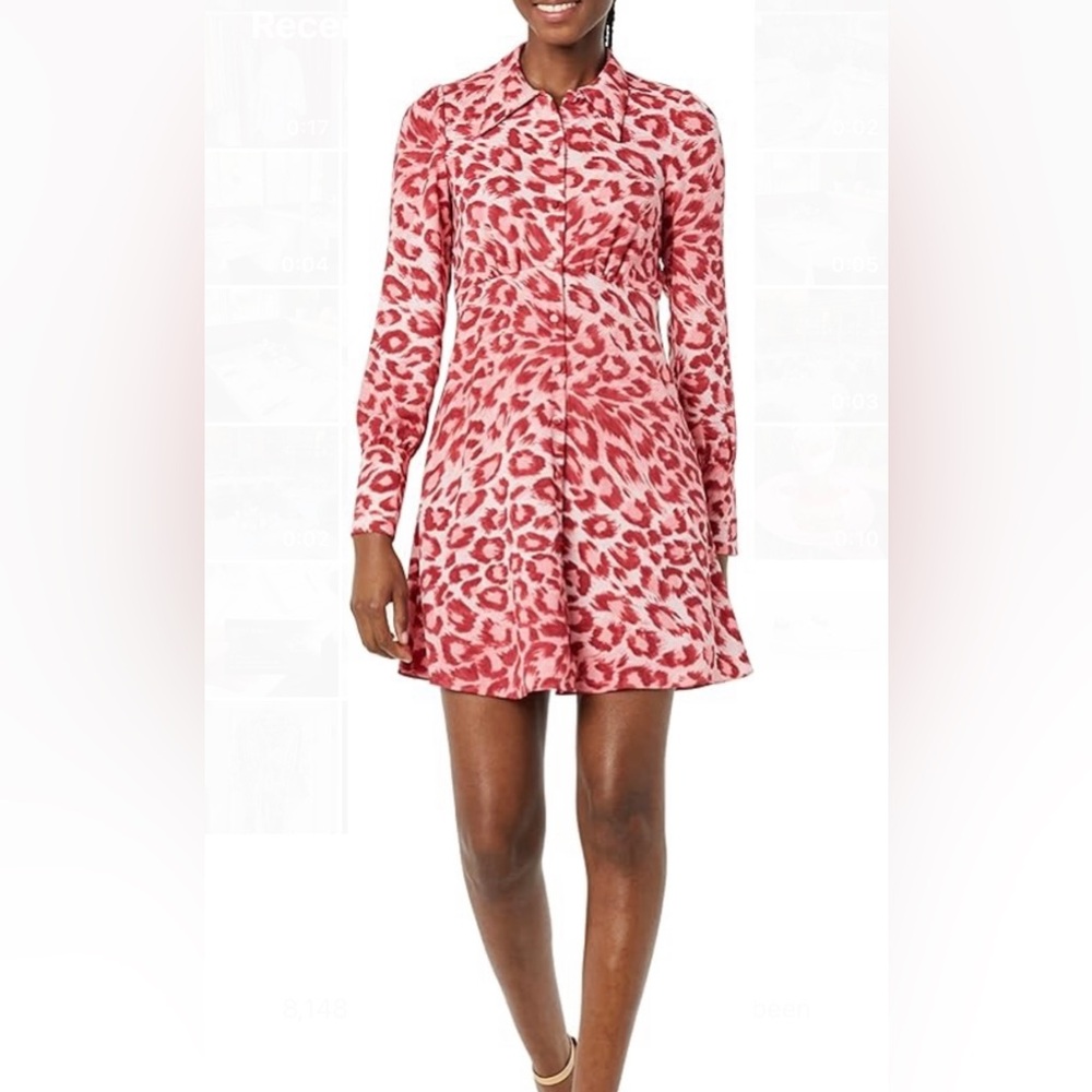 Kate Spade Pink Cheetah Print Dress